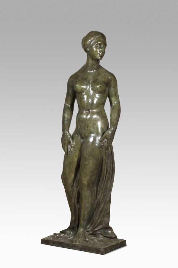 FEMME NUE DEBOUT LA TÊTE TOURNÉE VERS LA GAUCHE – Image 6