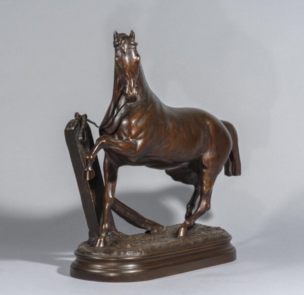 HORSE AT THE BARRIER - Image 7