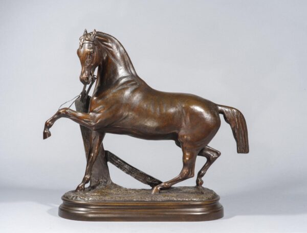 HORSE AT THE BARRIER - Image 5