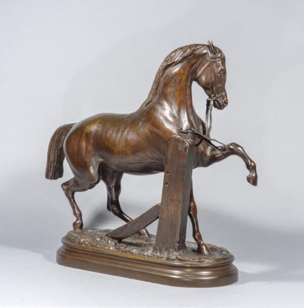 HORSE AT THE BARRIER - Image 2