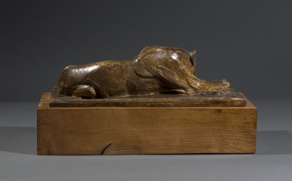 ÉTUDE DE LIONNE AU REPOS SUR LA TOMBE D'UN JEUNE HÉROS (1918) – Image 3