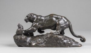 PANTHER SURPRISING A ZYBETH (1857)