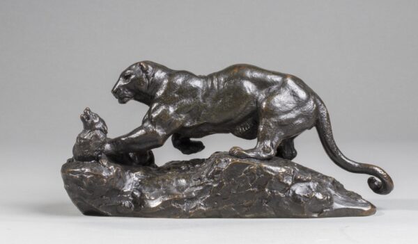 PANTHER SURPRISING A ZYBETH (1857)