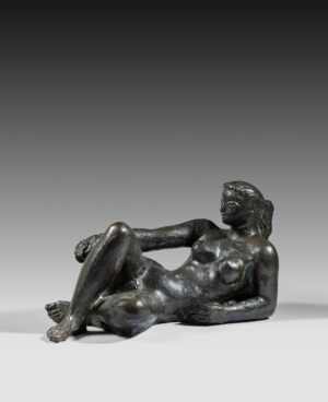 FEMME NUE ACCOUDÉE ET ALLONGÉE