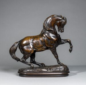 TURKISH HORSE N° 2 (LEFT FORELEGE RAISED, OVAL TERRACE)