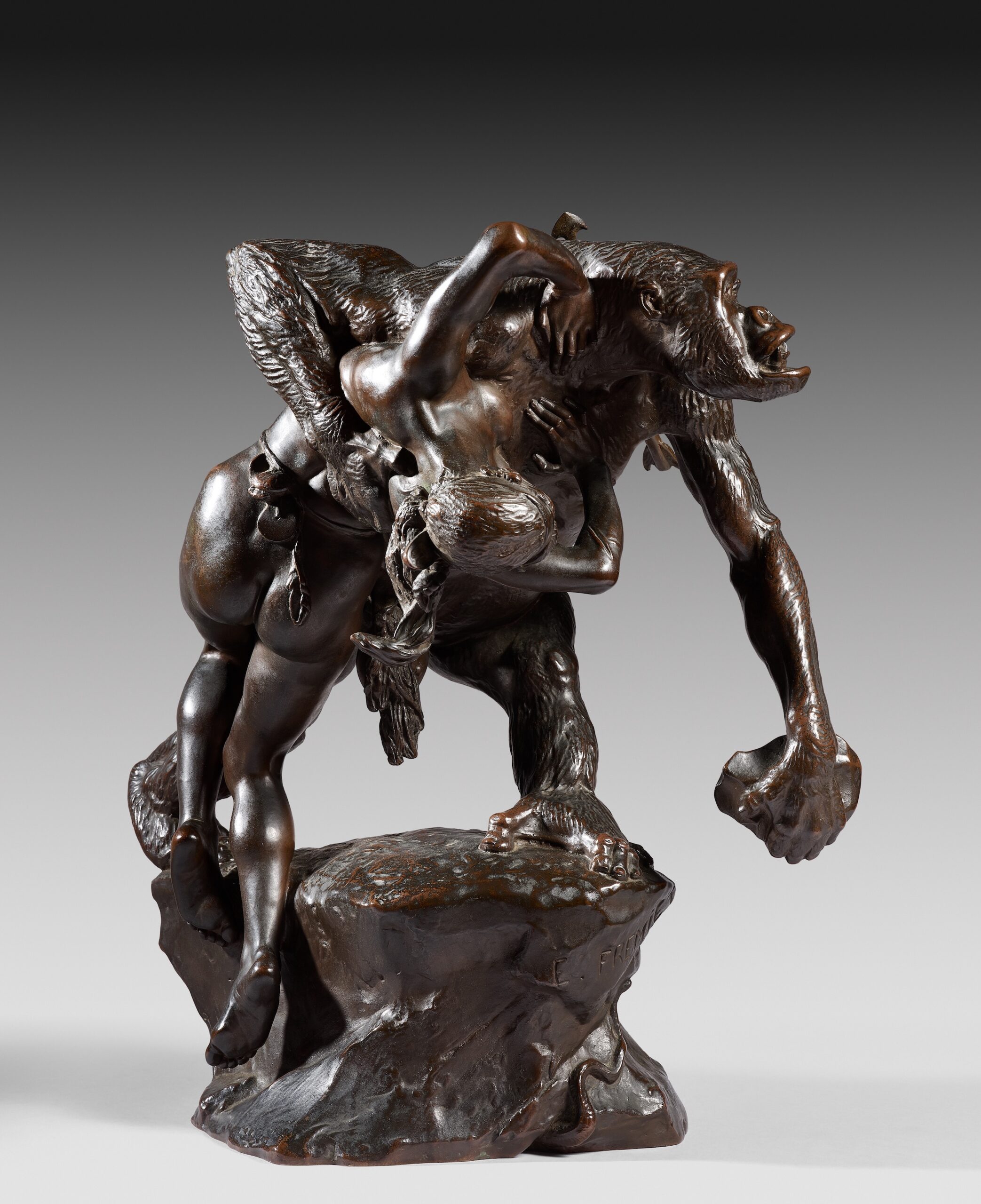 GORILLE ENLEVANT UNE FEMME (1887)