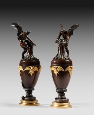 PAIRE DE VASES AUX CHAUVE-SOURIS (1833)